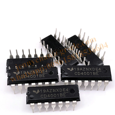 New imported CD4001BE CD4001 DIP-14 in-line four 2 input or not gate