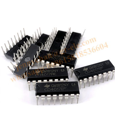 The new original CD4017BE logic-counter divider is inserted into DIP-16