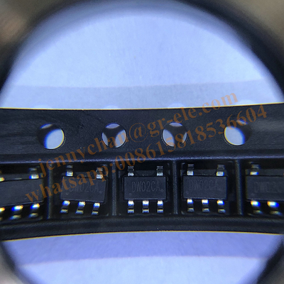 New original DW02CA SOT23-5 2-in-1 lithium battery protection IC chip