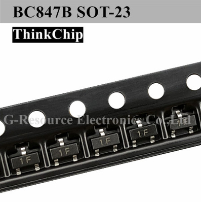 BC847B Bipolar Bjt Npn Pnp Transistor BC847A BC847C 45V 100mA Surface Mount SOT-23