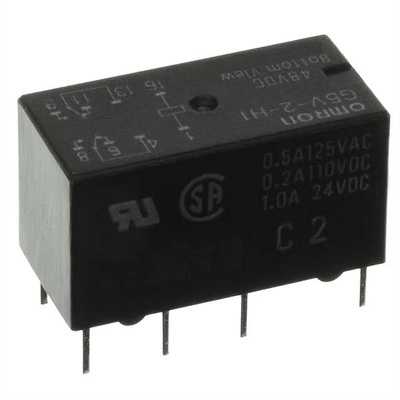 G5V-2-H1 48VDC General Purpose Relay DPDT 2 Form C Through Hole 1A 48VDC