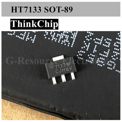 HT7133 7133 S0T-89 SMD Fixed Ldo Ic Voltage Regulator 4V To 24V In 100mV Dropout 3.3V 30mA Out