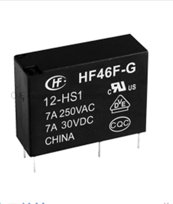 General Purpose Subminiature Relay Black Color HF46F HF46F-G 5A 277VAC
