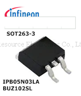 N Polarity MOSFET Power Transistor SOT263-3 IPB05N03LA BUZ102SL Infineon